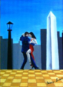 A MIS BUENOS AIRES Oil Others Figure Painting