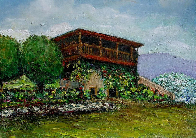 San Feliz 1 Oil Canvas Landscaping