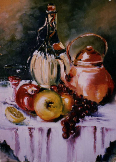 Bodegón a Espátula Oil Canvas Still Life Paintings