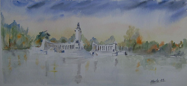 El Retiro Watercolour Paper Landscaping