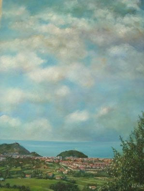 Donostia desde San Marcos Oil Canvas Landscaping