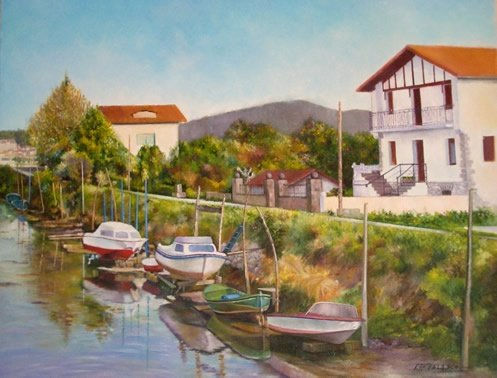 Erribera behera Oil Canvas Landscaping