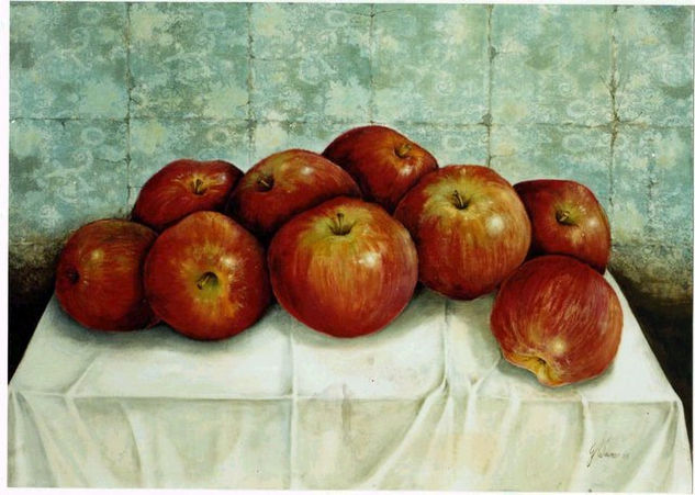 de rojo somos Oil Canvas Still Life Paintings