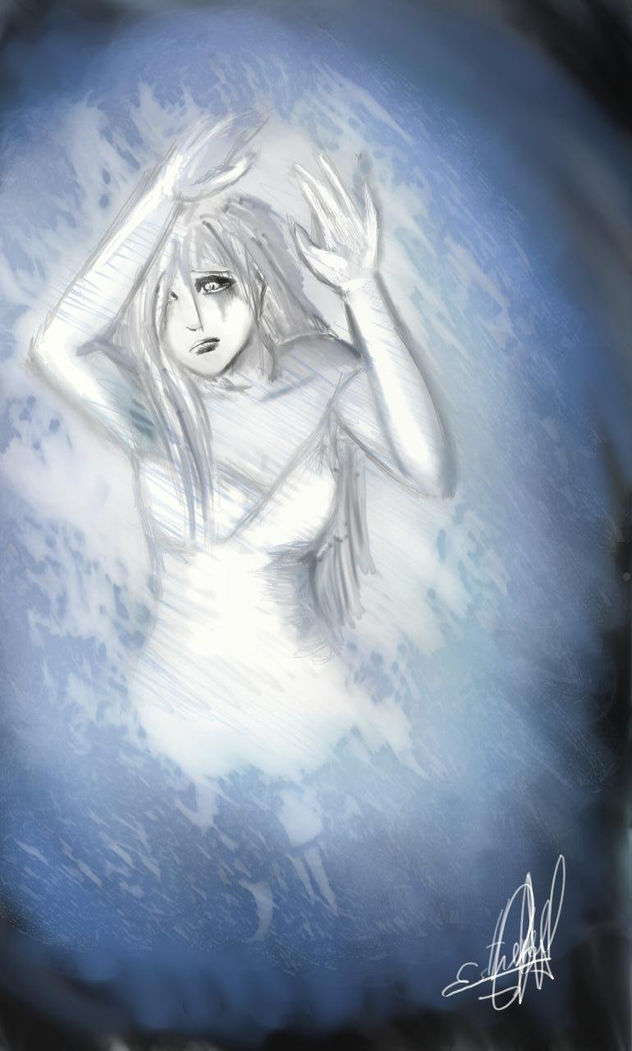 Expresión muda tras el cristal
