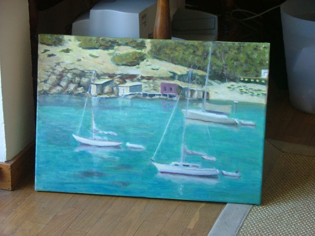 Fondeo en cala Oil Canvas