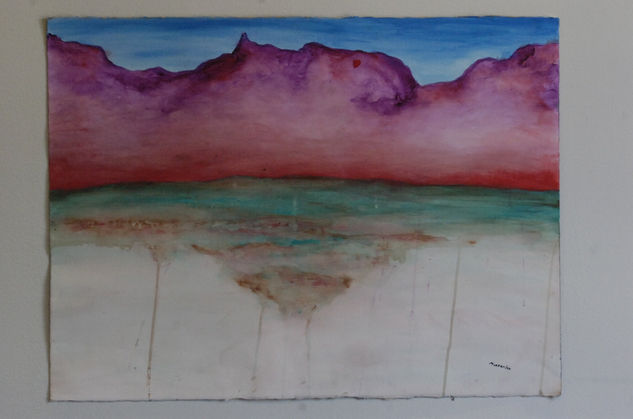 Ensayo I y II en el Desierto Acrylic Paper Landscaping