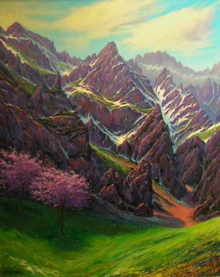 Picos de Europa "El esplendor del verde" - 17 Acrylic Canvas Landscaping