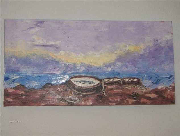 a quarts de vuit Oil Canvas Marine Painting