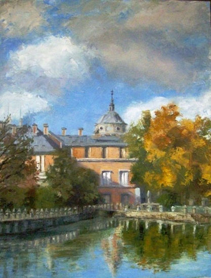 Palacio de Aranjuez Óleo Lienzo Paisaje