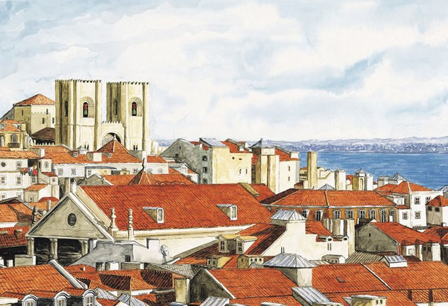 Lisbon - Lisboa Oil Canvas Landscaping