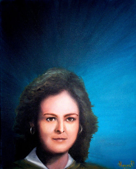 La Dama Oil Canvas Portrait