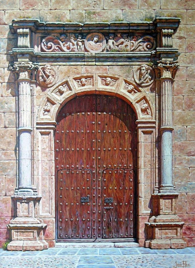 Puerta de Cáceres Oil Canvas Others