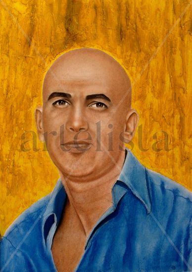 Heleno(Cantante) Pastel Papel Retrato