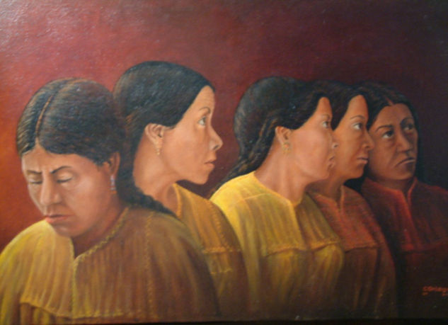 La conmocion Oil Canvas Figure Painting