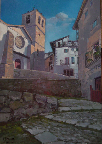 CANDELARIO (SALAMANCA) Oil Canvas Landscaping