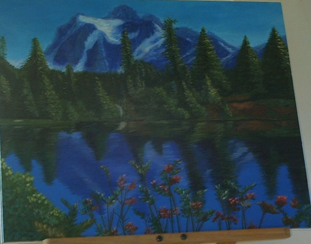 Paisaje Lago Oil Canvas Landscaping