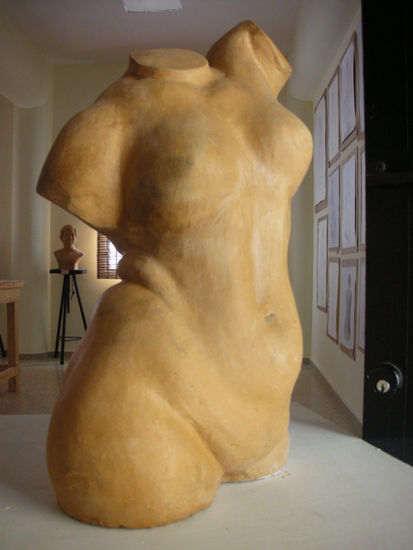 el torso de una mujer Pottery Figurative