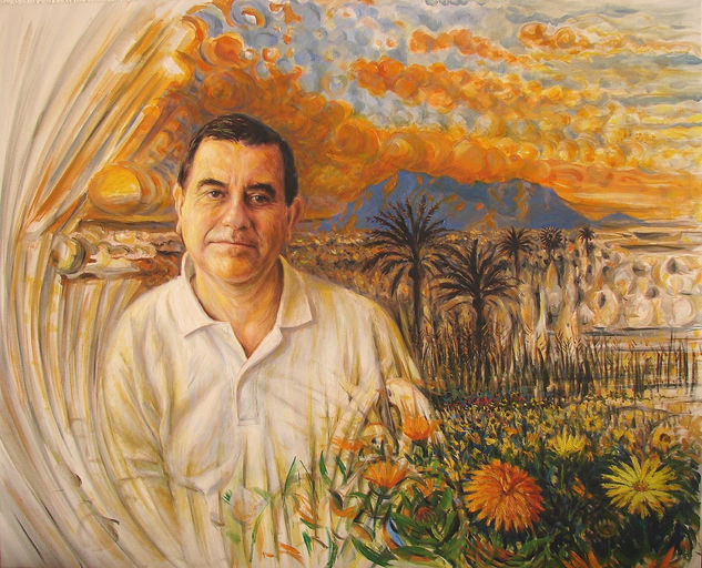 retrato de Manuel Oil Canvas Portrait