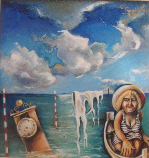 Fuera del Tiempo Oil Canvas Marine Painting