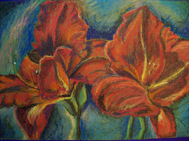 intenso Wax Card Floral Painting