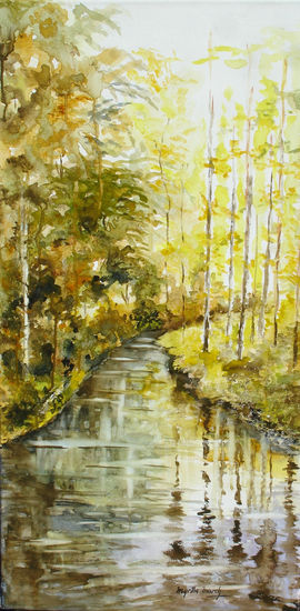 PAISAJE Watercolour Canvas Landscaping