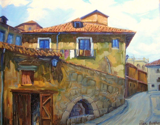 "Viejas paredes" - 45 Oil Canvas Landscaping