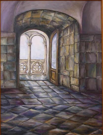 la torre de belem (interior) Óleo Lienzo Paisaje