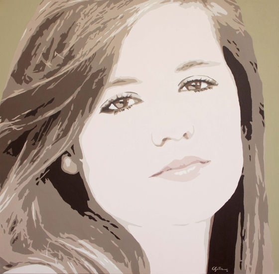 Victoria G Acrylic Canvas Portrait