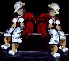 Musicos 2 Oil Canvas Figure Painting