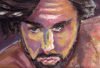 Retrato tio a pastel