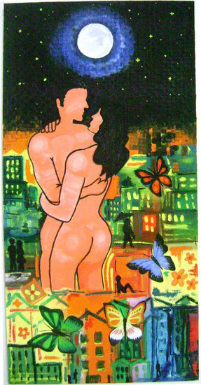 Paraiso de Amor Oil Canvas Nude Paintings