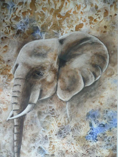 Elefante Watercolour Card Animals