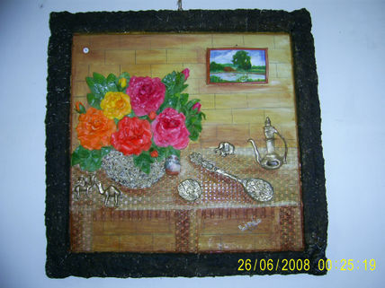 Bodegon con flores