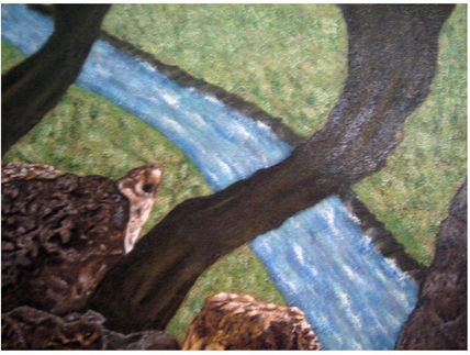 Arbol entre rocas.