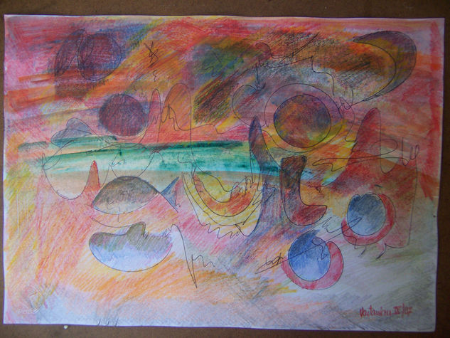 PAISAJE PRIMIGENIO ... Mixed Media