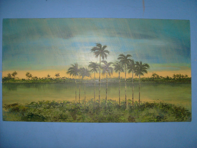 orrilla aqui Acrylic Canvas Landscaping