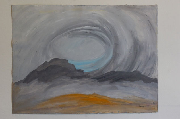 Ensayo II en el Desierto. Acrylic Paper Landscaping