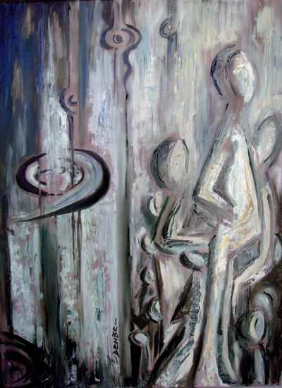 lo desconocido Oil Canvas Figure Painting