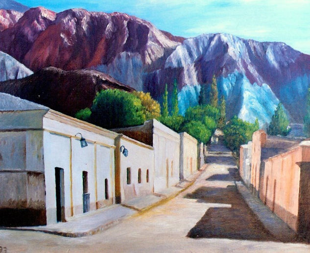 Calle de Purmamarca III. Oil Canvas Landscaping