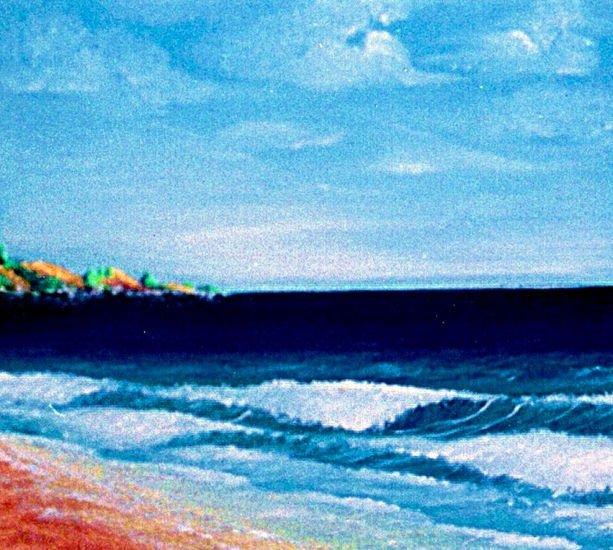 cozumel Oil Panel Marine Painting