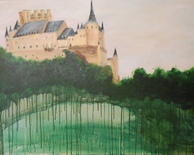 Alcazar de Segovia Acrylic Canvas Landscaping