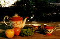 Té en el jardín
