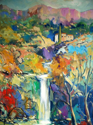 Tuent (Mallorca) Oil Canvas Landscaping