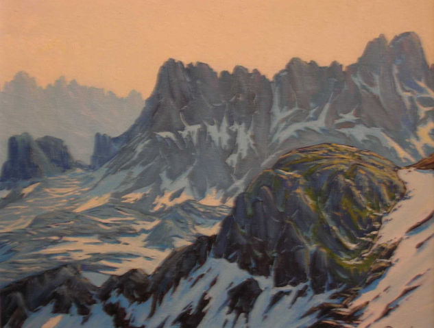 Picos de Europa "Recuerdos de una mirada apresada" - 3 Oil Canvas Landscaping