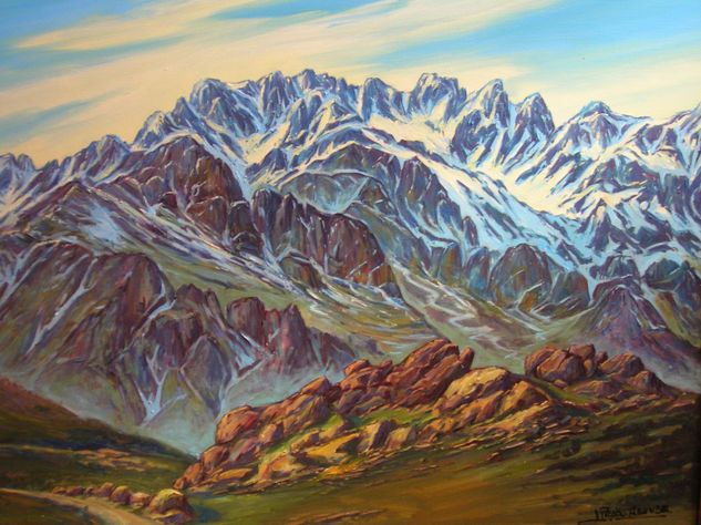 Picos de Europa "Caminos de luz y silencios" - 6 Oil Canvas Landscaping