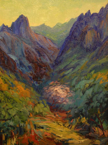 Picos de Europa "Expresión primaveral" - 21 Oil Canvas Landscaping