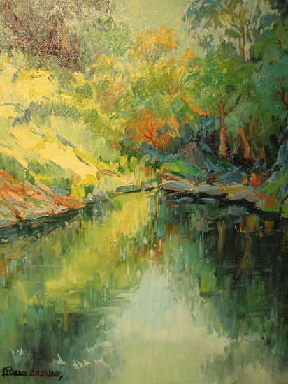 "Aguas profundas" - 30 Oil Canvas Landscaping