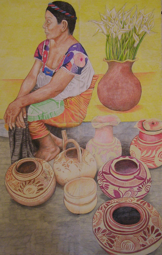 vendedora de  artesanìas