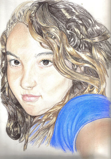 Laia Pastel Paper Portrait