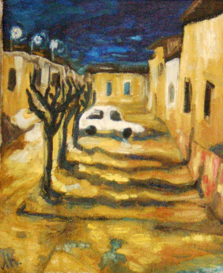 Calle de Caravaca 2. Oil Canvas Landscaping